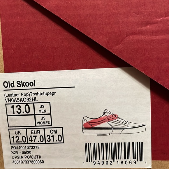 Vans Old Skool leather pop true white chipepr - Picture 8 of 9